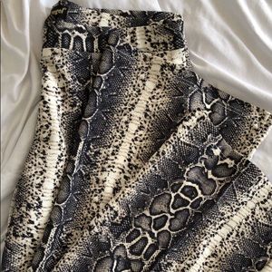 Snake Print Pants